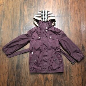 BURBERRY Nova Check Zip Up Hoodie Flight Jacket